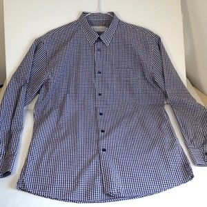 Silver Crest Mens Long Sleeve Button Up Plaid Shirt Size XLarge